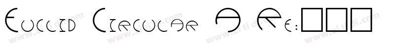 Euclid Circular A Re字体转换